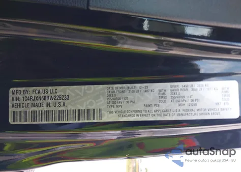 2024 Jeep Wrangler 4Xe from USA, damaged, VIN 1C4RJXN60RW225233